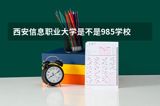 西安信息职业大学是不是985学校 西安信息职业大学有哪些王牌的专业